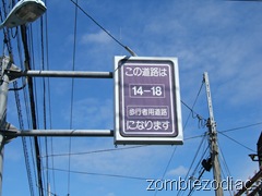 Pedestrian afternoon road