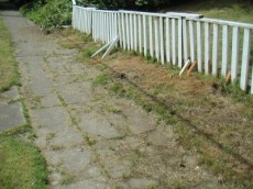 Neighborhood Slumping Hillside in Seattle