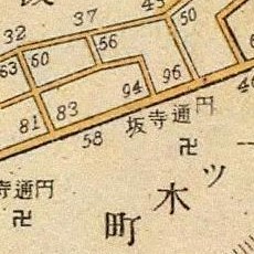 Etsuu Temple Rise map, 1905