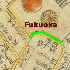 Fukuyoshi Rise map, 1858