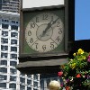 Bank of America Sign Clock