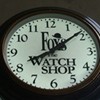 Fox's Gem Shop Sign Clock