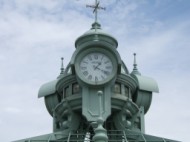Gazebo clock close up