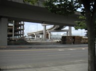 Metro parking, old and new on-ramp