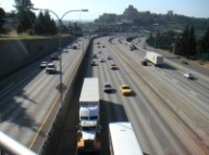 I-5 south from Yesler