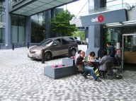 Cafe and parking
